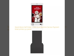 Ατομική αυτο-παραγγελία εισιτηρίων Κιόσκι μηχανή εξυπηρέτηση πληρωμής εκτυπωτές εισιτηρίων pc πίνακα