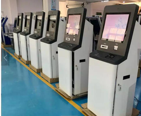 αυτοεξυπηρετήσεων ATM μηχανών δημοσιογράφων υπαίθρια πληρωμή περίπτερων οθόνης αφής εκτυπωτών περιστρεφόμενη