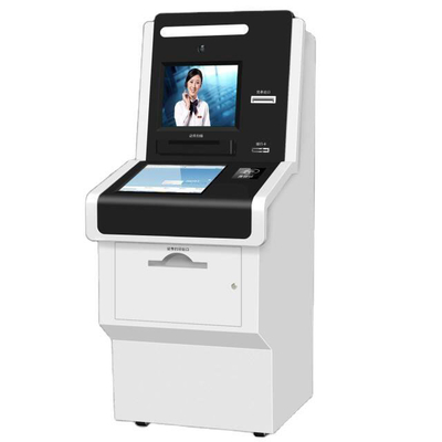 Εσωτερικό περίπτερο ATM αυτοεξυπηρετήσεων 8ms που καταθέτει την εικονική μηχανή αφηγητών σε τράπεζα