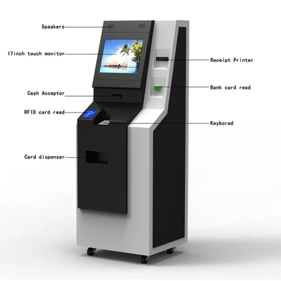 Θερμική εκτύπωση Ip65 250cd/M2 ATM Cash Machine Μαγνητικό σήμα