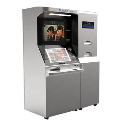 Η διπλή μηχανή αφηγητών περίπτερων ATM κατάθεσης μετρητών οθόνης για την κατάθεση χρημάτων αποσύρει
