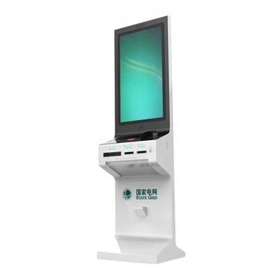 Επίδειξη τοτέμ LCD κυβερνητικών περίπτερων οθονών επαφής με τον εκτυπωτή πληκτρολογίων