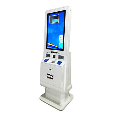 Επίδειξη τοτέμ LCD κυβερνητικών περίπτερων οθονών επαφής με τον εκτυπωτή πληκτρολογίων